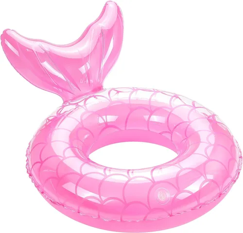 Vista 17 de MoKo Anillo de natación inflable, lindo flotador de piscina, decoración de tubo, tubos de natación, piscina al aire libre, playa, flotadores