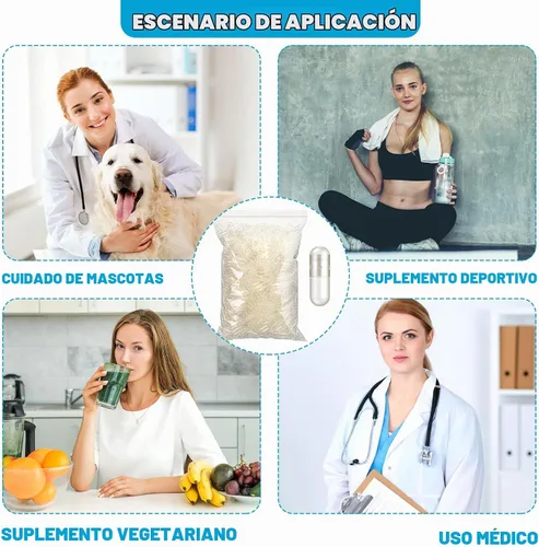 Vista 6 de Timgle 2000 cápsulas vacías tamaño 0 con kit de llenado