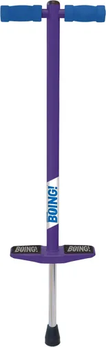 Vista 9 de Geospace Jumparoo BOING! JR. Steel POGO STICK by Air Kicks, pequeño para niños de 50 a 90 libras, diversión activa al aire libre que promueve