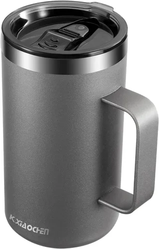 Vista 15 de KXIAOCHEN - Taza de café aislada de 20 onzas con tapa, taza de café de acero inoxidable, vaso de café de doble pared con aislamiento al vacío