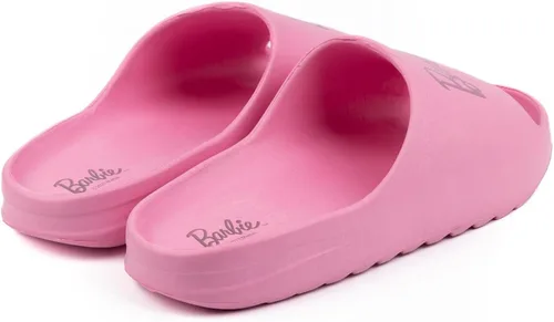 Vista 5 de Barbie Womens Sliders Ladies Pink Doll Logo Summer Beachwear Shoes
