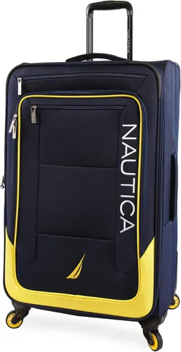 Vista 2 de Nautica Helios - Juego de equipaje de 2 piezas Azul marino amarillo Nautica Helios - Juego de equipaje de 2 piezas