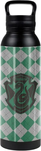 Vista 9 de Harry Potter OFICIAL Griffindor Plaid Sigil - Botella de agua aislada de 24 onzas, resistente a fugas, acero inoxidable aislado al vacío con tapa