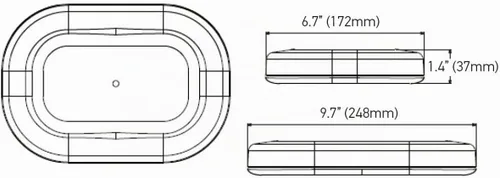 Vista 3 de HELLA H27996001 Micro Barra de Luz 100 LED, Ámbar, Fija, 12/24V