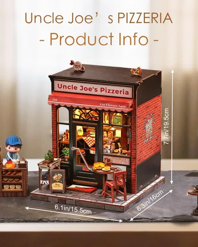 Vista 2 de Kit de rincón de libros Cutefun - Kit de casa de muñecas en miniatura de bricolaje para adultos y adolescentes, kit de construcción de mini casa