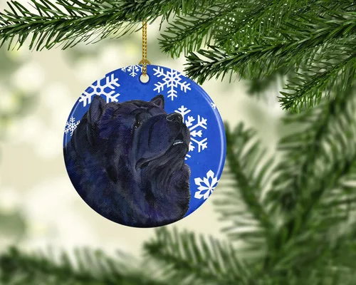 Vista 99 de Caroline's Treasures Cavalier Spaniel - Adorno de cerámica para colgar en el árbol de Navidad, para el hogar, Navidad, fiestas, regalo, 3 pulgadas