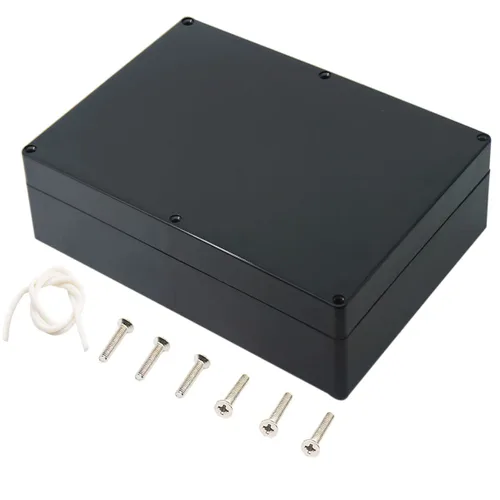 Vista 13 de Zulkit. - Caja de plástico impermeable ABS IP65. - Caja de derivación eléctrica - color negro.