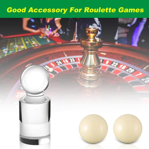 Vista 6 de Silipull Rotuleta Win Marker y 2 Pcs 0.591 in Ruleta Bolas Acrílico Ruleta Marcador Ruleta Accesorios Rueda Juego Juego de Mesa