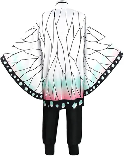 Vista 3 de HOKEPLI Disfraz de anime para cosplay, kimono, conjunto de kimono de Halloween, unisex