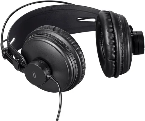 Vista 4 de Monoprice - 116150 Auriculares modernos retro sobre la oreja con almohadillas ultra cómodas perfectas para dispositivos móviles, HiFi, y producción