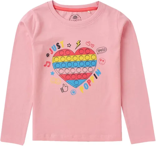 Vista 3 de CuB McPAWS be curious Camisetas de manga completa para niña, paquete de 3