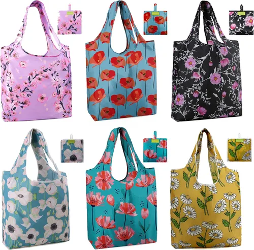 Vista 33 de Bolsas de la compra de animales reutilizables plegables bolsas de comestibles