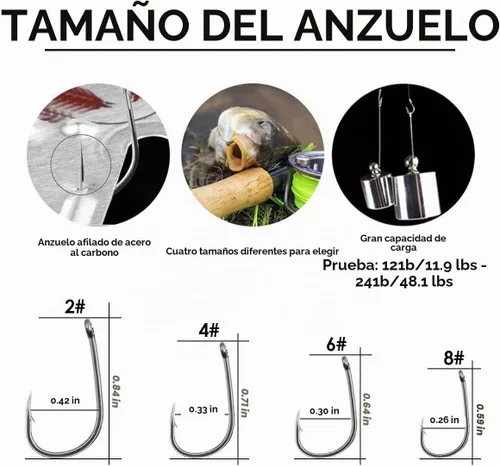 Vista 3 de YOTO Equipo de pesca de carpa, 24 piezas, equipo de pesca de carpa con gancho ancho de hueco, kit de pesca de carpa con accesorios de carpa, 24
