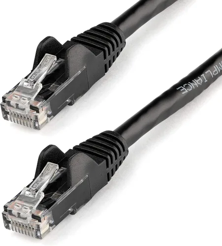 Vista 20 de StarTech Cable Ethernet CAT6 de 6 pulgadas – Cable Ethernet CAT 6 Gigabit amarillo -650 MHz 100 W PoE RJ45 UTP Network/Patch Cord Snagless w/Strain