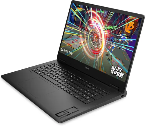 Vista 2 de HP Omen 17 RTX 5070, QHD 240Hz, Ryzen AI 7 350 (>Ultra 7 258V), 16 GB DDR5, 512 GB Gen4 SSD portátil para juegos con mouse HP RGB, alfombrilla