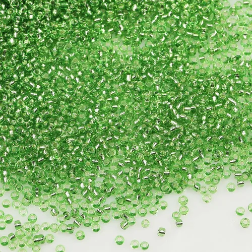 Vista 12 de Cuentas de Semilla de Vidrio Transparentes con Línea Plateada Tamaño 8/0 Artesanías Cuentas de Semilla de Cristal de 3 mm para Hacer Joyas