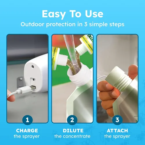Vista 4 de BugMD Pest Defense Pro - Spray de aceite de menta para insectos y repelente de mosquitos para patio al aire libre – Ant Killer & Garrapatas Spray