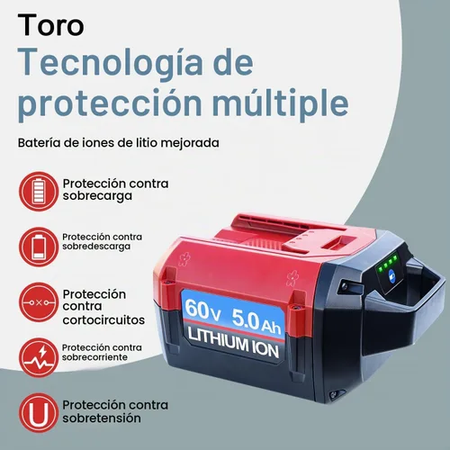 Vista 3 de DTK Reemplazo de batería para batería Toro 60V 5Ah 60V Batería
