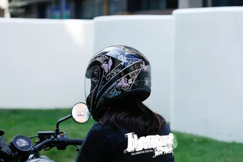 Vista 9 de TCMT Tamaño-M DOT Casco de motocicleta con mariposa, tapa abatible, cara completa, para la calle, para bicicleta de tierra, casco para adultos, ATV
