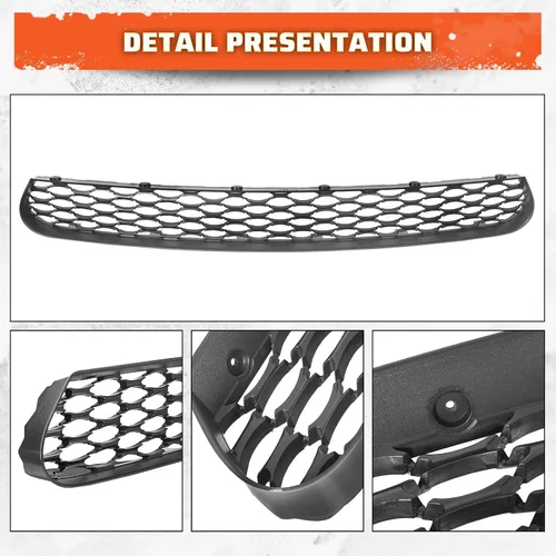Vista 7 de ECOTRIC Conjunto de Parrilla Delantera Inferior Compatible con Dodge Charger SRT Scat Pack Daytona 2015-2023 Protector de Parrilla de Malla