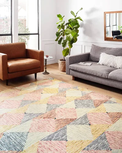 Vista 15 de Loloi II Spectrum Collection SPE-03 Charcoal/Multi 2'-3" x 3'-9" Accent Rug