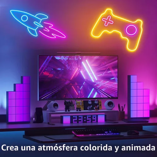 Vista 4 de segrass Cuerda de luz de neón de 16.4 pies, cuerda de luces LED flexible con control por aplicación/control remoto, luces de cuerda de múltiples