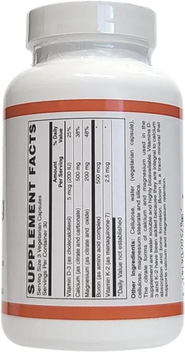 Vista 2 de Cal-MAG CAPS, con D-3, K-2 y Boro, 90 Cápsulas Vegetarianas