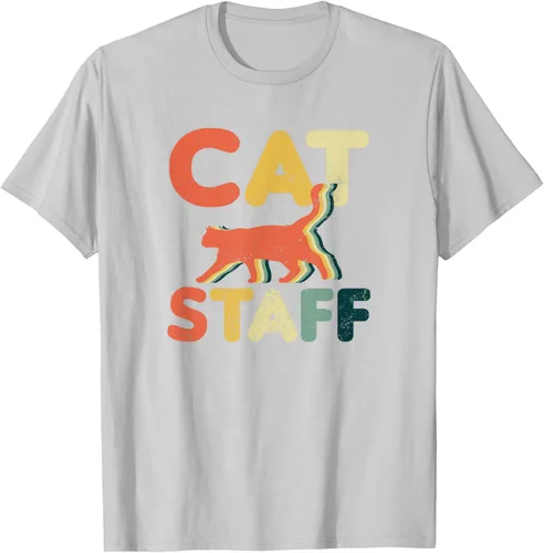 Vista 46 de Cat Servant Design Vintage Retro Staff Gift T-Shirt for Men Women
