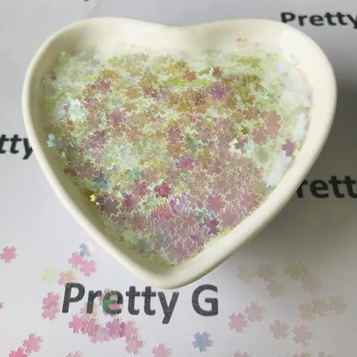 Vista 5 de PrettyG Paquete de 0.35 oz/paquete – Sakuras lentejuelas purpurina – Festival Rave belleza maquillaje cara cuerpo uñas arte decoración C03