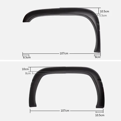 Vista 2 de Salpicadera G-PLUS, Compatible con 1994-2001 Dodge Ram 1500/2500/3500 Modelos Solo, Accesorios para Camioneta Mate Protector de Cubierta de 4 Piezas