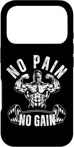 Vista 30 de No Pain No Gain Workout Motivational Case for iPhone 16
