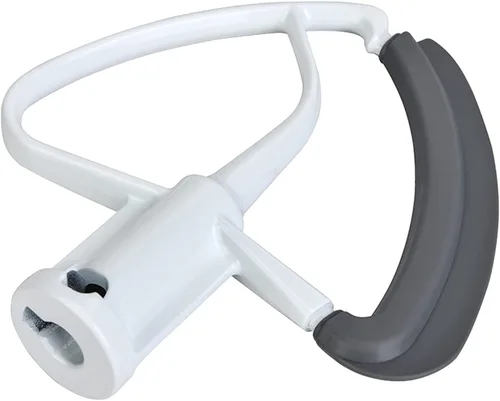 Vista 4 de Batidor de borde flexible para KitchenAid de 4.5 a 5 cuartos de galón, accesorios para batidora de pie inclinable, paleta mezcladora con bordes
