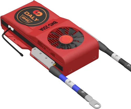 Vista 132 de DALY BMS 72V Li-ion 20S 30A Tablero de protección con cable de equilibrio de puerto común para panel solar autoconstruido, sistema de suministro
