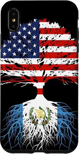 Vista 11 de Guatemala Born Family Roots Guatemalan American US Flag Gift Case for iPhone 17