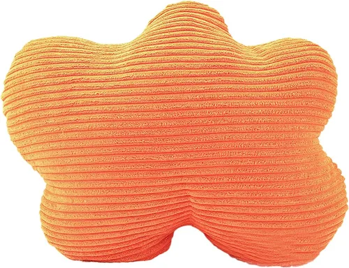 Vista 8 de Almohada de estilo nórdico suave con forma geométrica. Almohada de flores, almohadas de nube. La almohada. Cojín, cojín. Pelota, Marrón