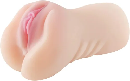 Vista 5 de Masturbador masculino realista de bolsillo masturbación con textura 3D con 2 anillos incorporados, juguetes sexuales transparentes para adultos