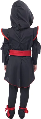 Vista 4 de Disfraz de niña Lil Ninja para niña Negro