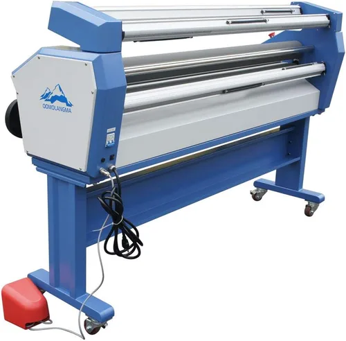 Vista 3 de US Stock 63in 62.992 in Full-Auto Laminador de formato ancho asistido por calor Máquina de laminación en frío de gran formato con soporte