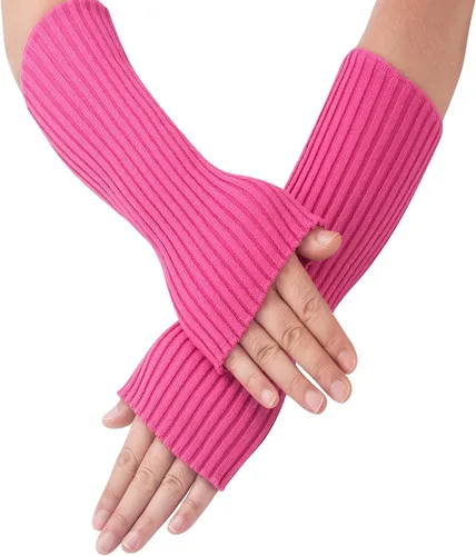 Vista 3 de Calentadores de piernas para niños y niñas, calcetines de pierna de punto neón acanalado, calentadores de piernas para bebés, calentadores de brazos
