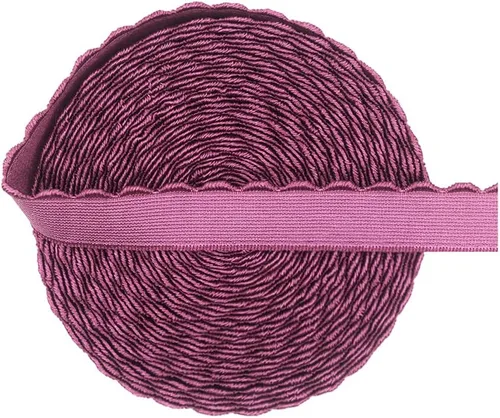 Vista 10 de Bristlegrass Banda elástica, elástica ancha para coser, correa elástica de 1/2 pulgada, 2 yardas, topacio azul, plegable, con lazo elástico