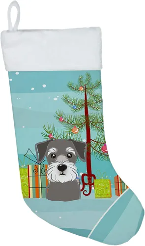 Vista 21 de Caroline's Treasures BB1590CS Árbol de Navidad y Alaskan Malamute Calcetines de Navidad para colgar en la chimenea, decoración de fiesta de Navidad