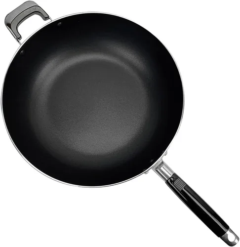 Vista 3 de Sartén antiadherente de aluminio de 12 pulgadas, sartén para cocinar huevos, mango lateral