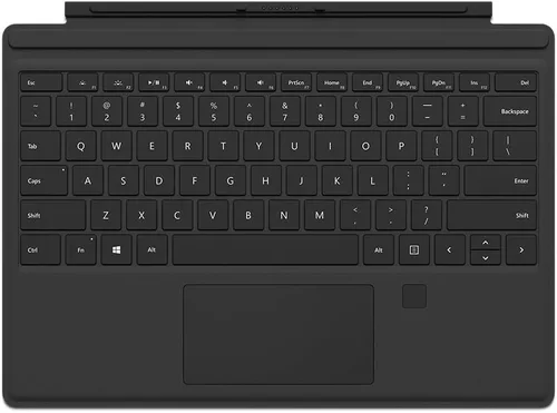 Vista 2 de Microsoft cubierta Surface Pro con identificador de huellas dactilares (negro)