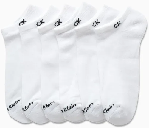 Vista 153 de Calvin Klein Calcetines para hombre, mezcla de algodón, acolchados, sin talla, forro de calcetines atléticos (6 unidades)
