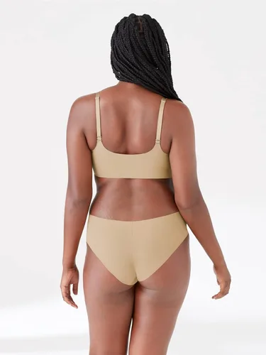 Vista 2 de True & Co - Brasier con tirantes convertibles y diseño triangular True Body para mujer