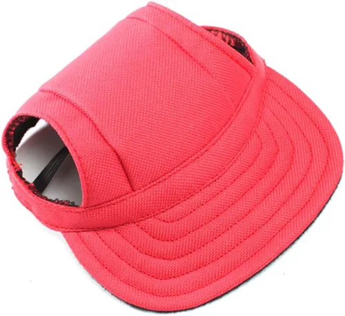 Vista 21 de Sombrero deportivo para perros, sombrero de lona para mascotas, sombrero de tela Oxford de béisbol deportivo con agujeros para las orejas