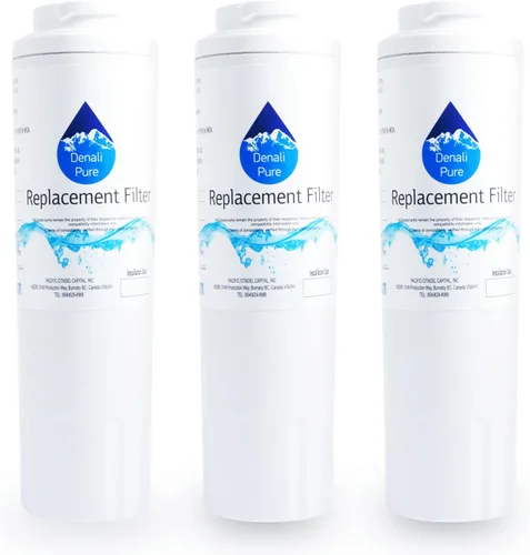 Vista 2 de KitchenAid KFIS20XVMS3 - Paquete de 3 filtros de agua de repuesto para refrigerador, compatible con cartucho de filtro de agua KitchenAid 4396395