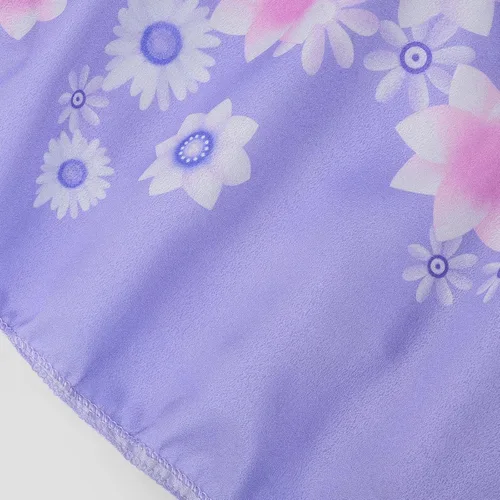 Vista 6 de Uhdear Disfraz de princesa de Mirabel Isabella de Encanto para niñas, vestido de princesa con manga de tul para Halloween