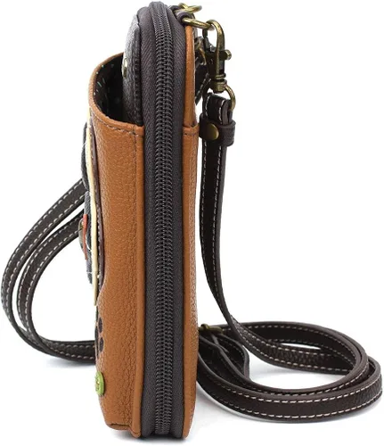 Vista 3 de CHALA Cartera cruzada para teléfono celular, bolso de mano multicolor de piel sintética para mujer con correa ajustable