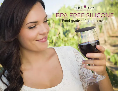 Vista 4 de Drink Tops Tap & Seal - Cubierta para vasos de bebida al aire libre, succiona suavemente a los vasos para mantener las partículas fuera y reducir